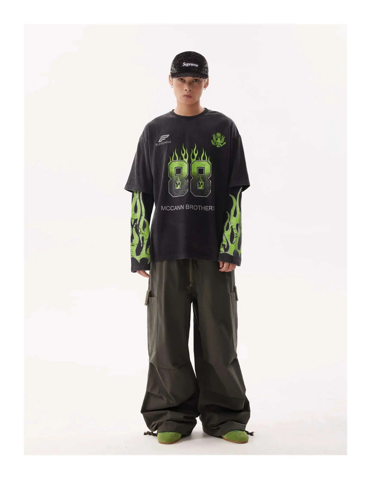 VDR_GREENFLAME ☰ TEES —long sleeve-VOIDWEAR™