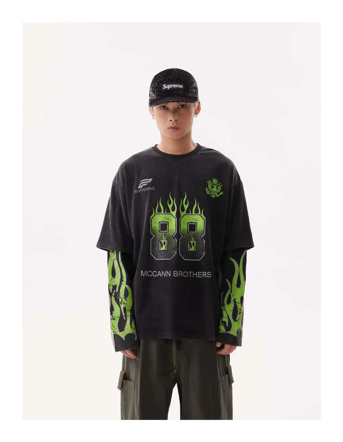 VDR_GREENFLAME ☰ TEES —long sleeve-VOIDWEAR™