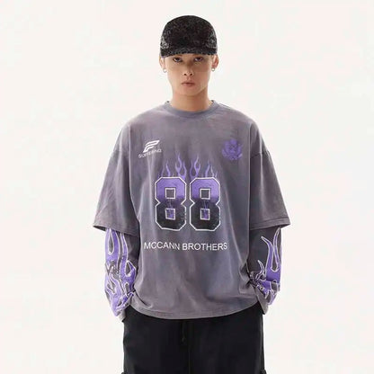 VDR_GREENFLAME ☰ TEES —long sleeve-VOIDWEAR™