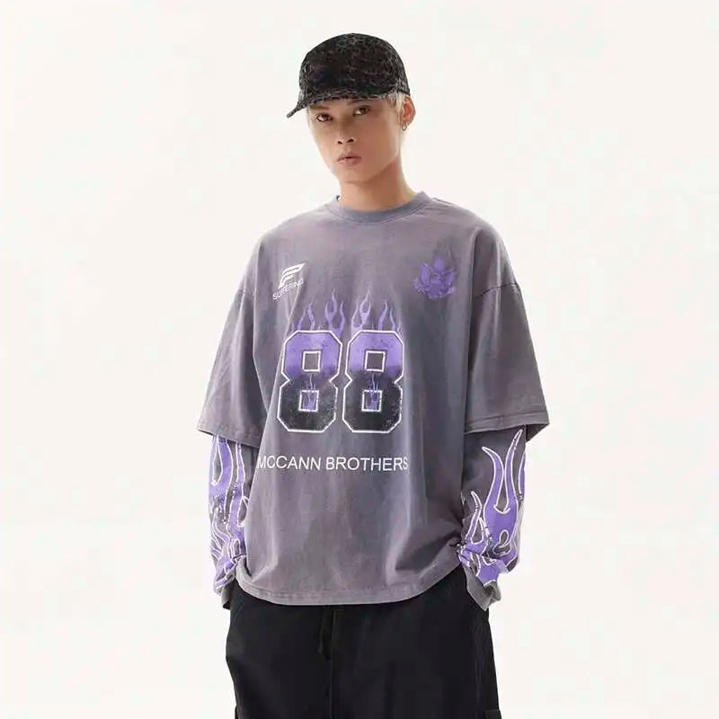 VDR_GREENFLAME ☰ TEES —long sleeve-VOIDWEAR™