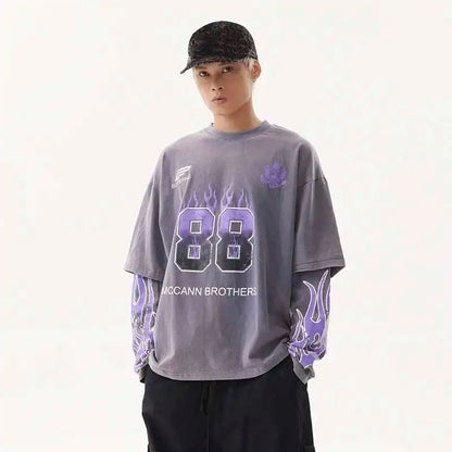 VDR_GREENFLAME ☰ TEES —long sleeve-VOIDWEAR™