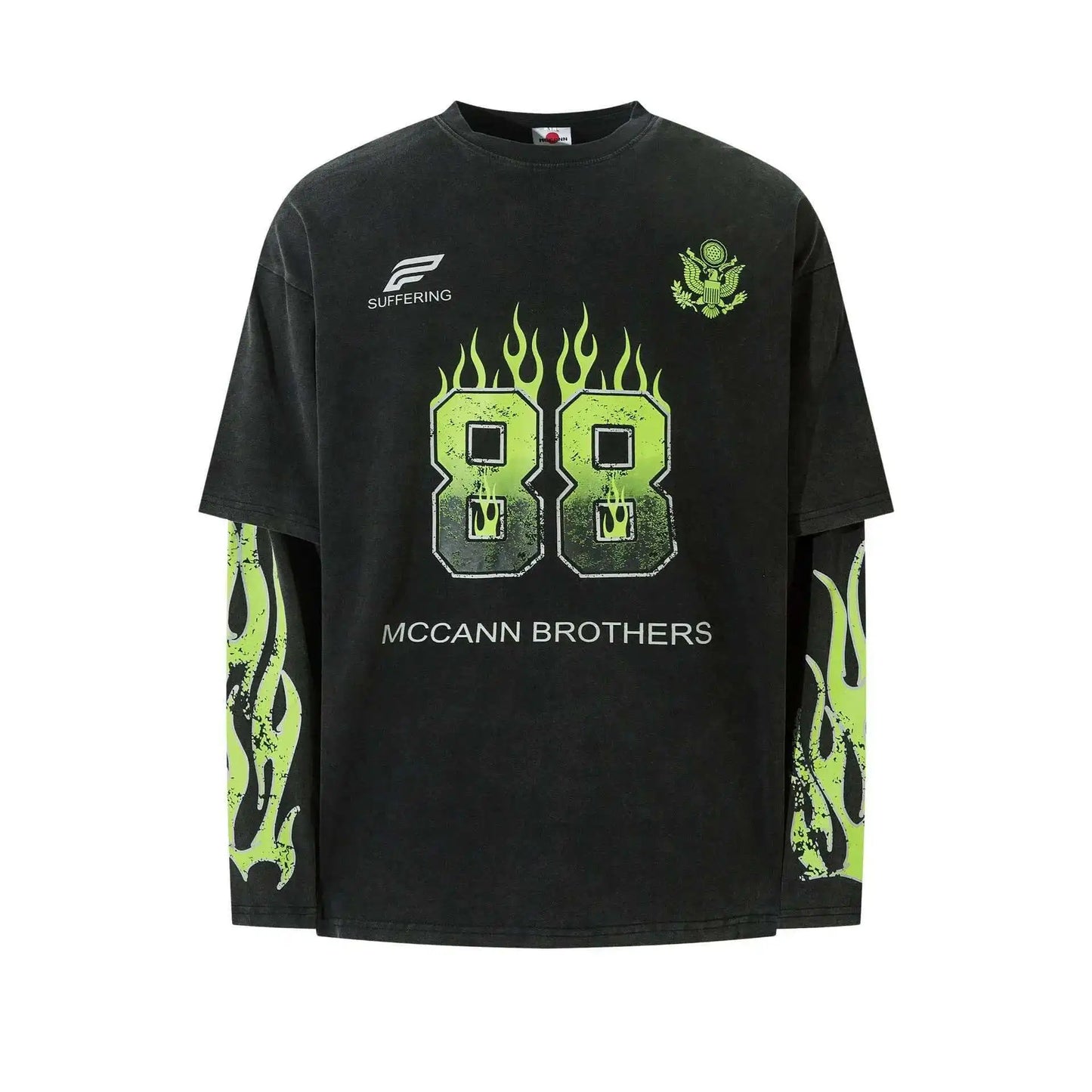 VDR_GREENFLAME ☰ TEES —long sleeve-VOIDWEAR™