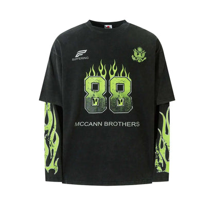 VDR_GREENFLAME ☰ TEES —long sleeve-VOIDWEAR™