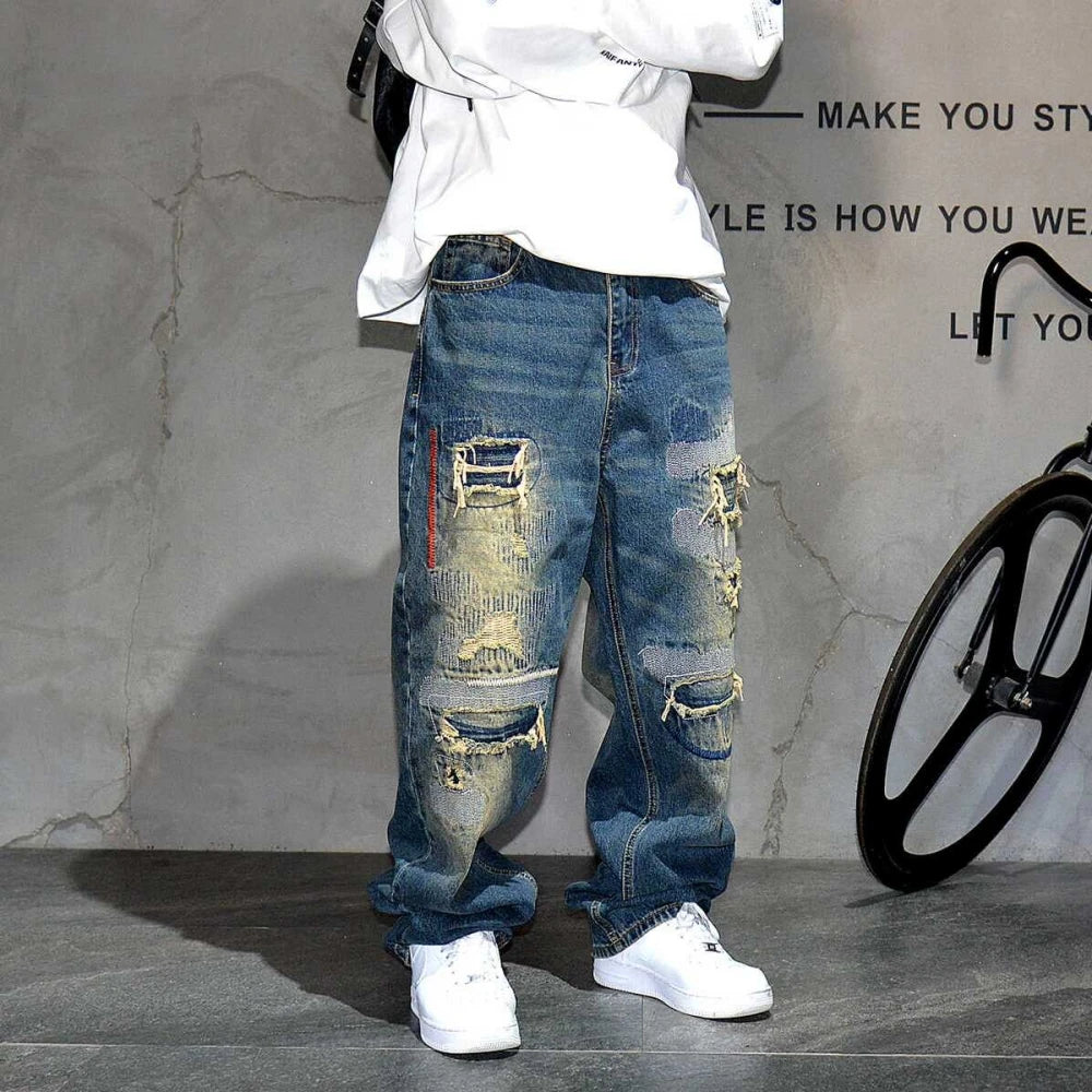 VDR_RIPPED_05 ☰ PATCH JEANS-VOIDWEAR™