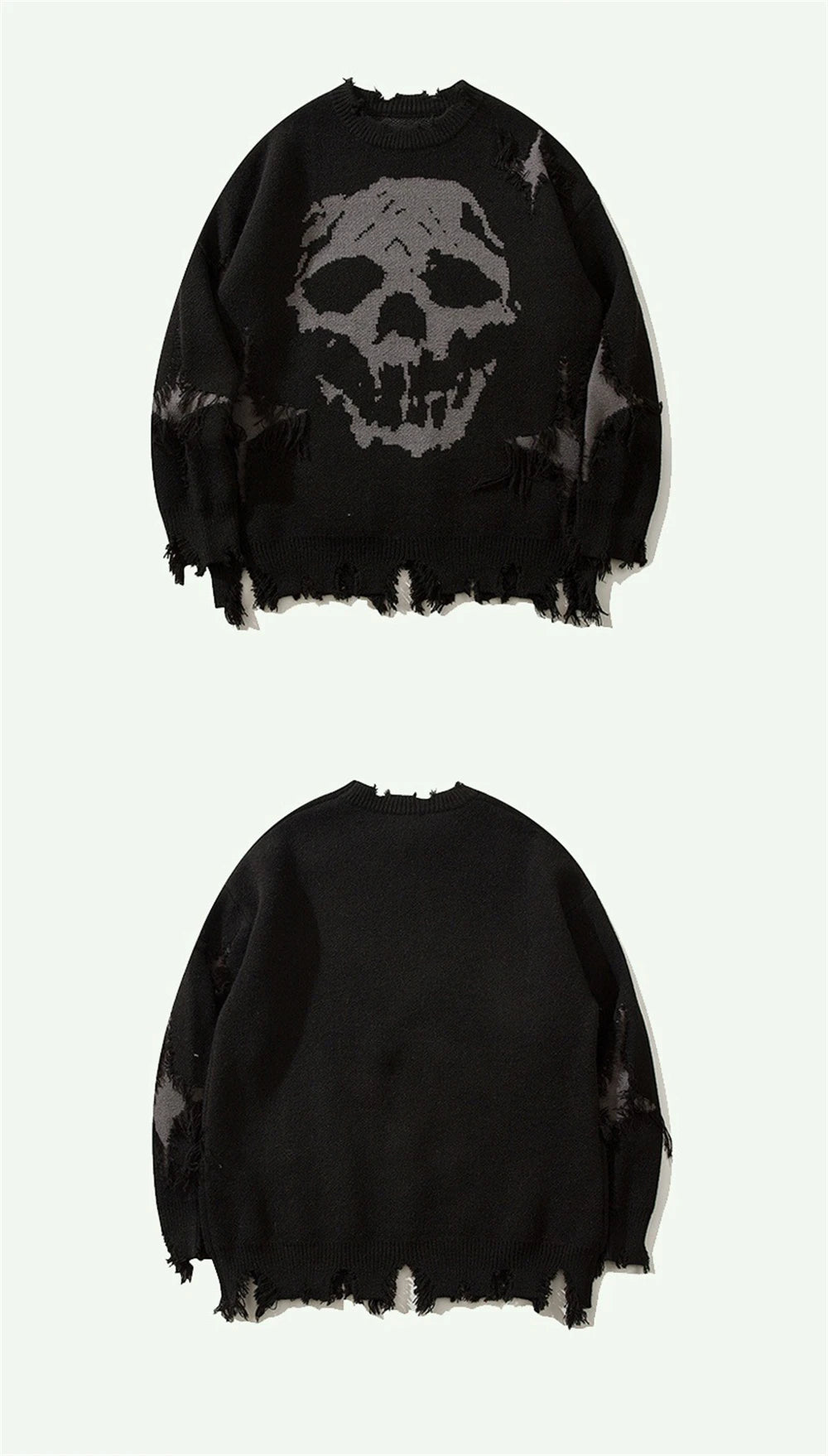 VDR_SHADOW_09//KNIT SWEATER-VOIDWEAR™