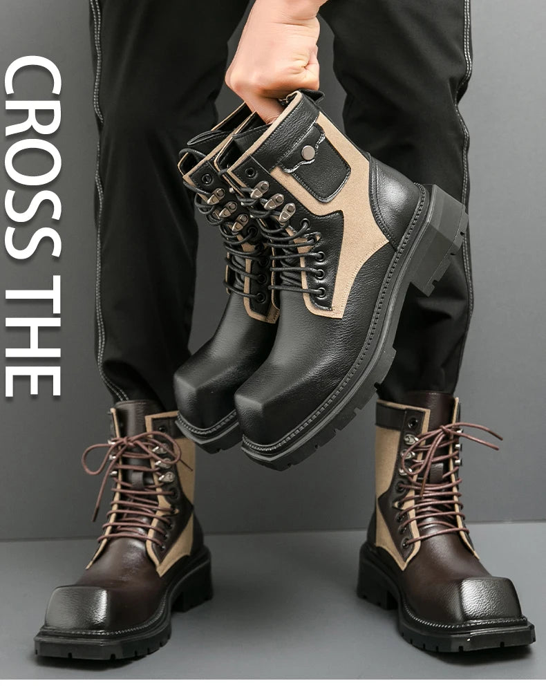 VDR_VANISH_05 Punk Motorcycle Boots-VOIDWEAR™