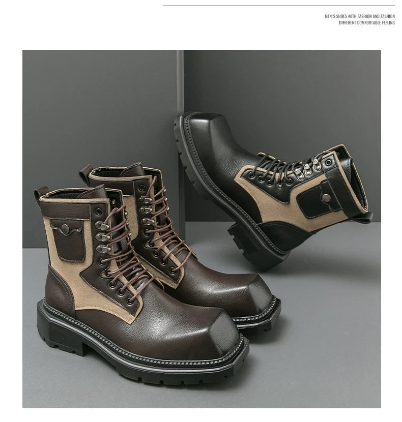 VDR_VANISH_05 Punk Motorcycle Boots-VOIDWEAR™
