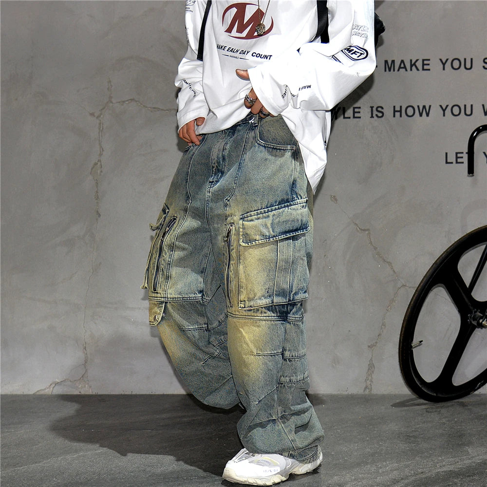VDR_VANISH_JEANS ☰ — VOIDWEAR Baggy Cargo Denim-VOIDWEAR™