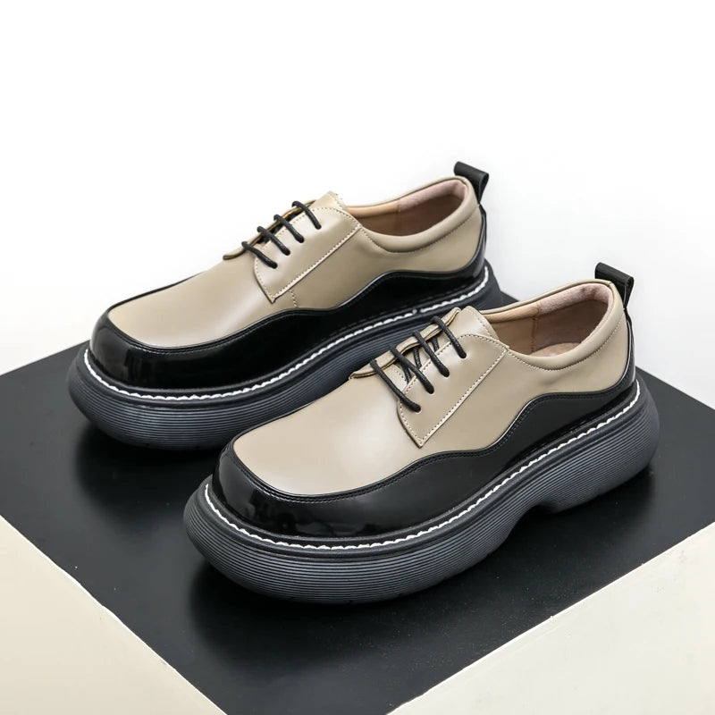 VDR//POMMEL_07 ∆ — Chunky Platform Derby Shoes-VOIDWEAR™