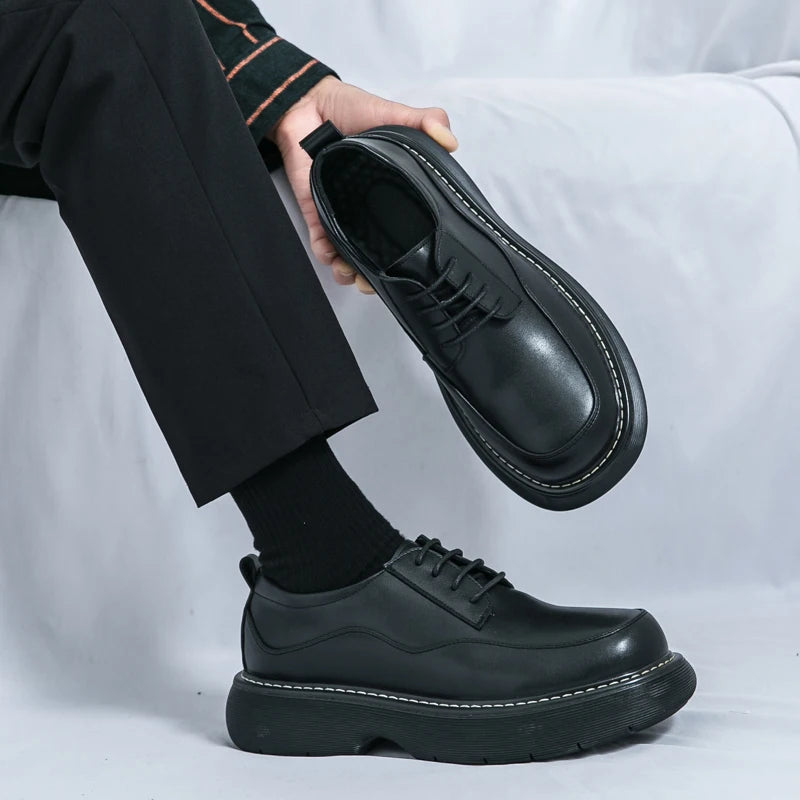 VDR//POMMEL_07 ∆ — Chunky Platform Derby Shoes-VOIDWEAR™