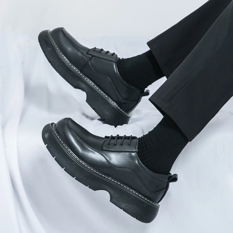 VDR//POMMEL_07 ∆ — Chunky Platform Derby Shoes-VOIDWEAR™