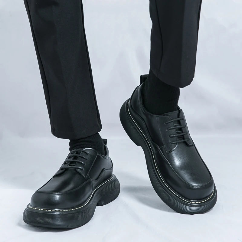 VDR//POMMEL_07 ∆ — Chunky Platform Derby Shoes-VOIDWEAR™