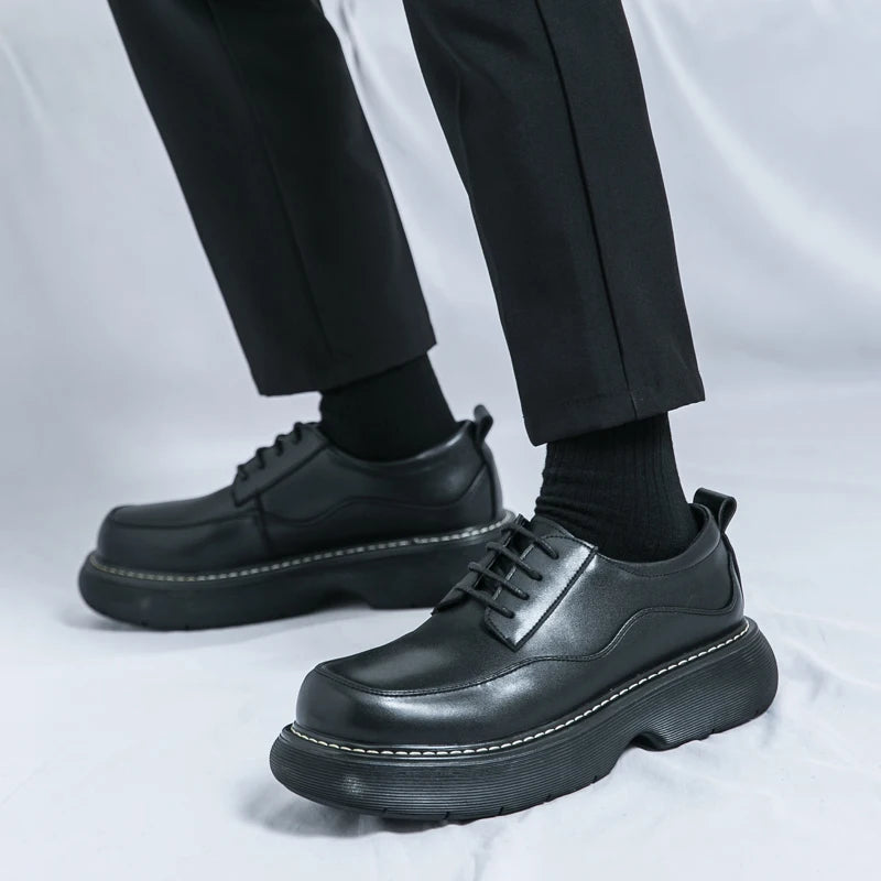 VDR//POMMEL_07 ∆ — Chunky Platform Derby Shoes-VOIDWEAR™