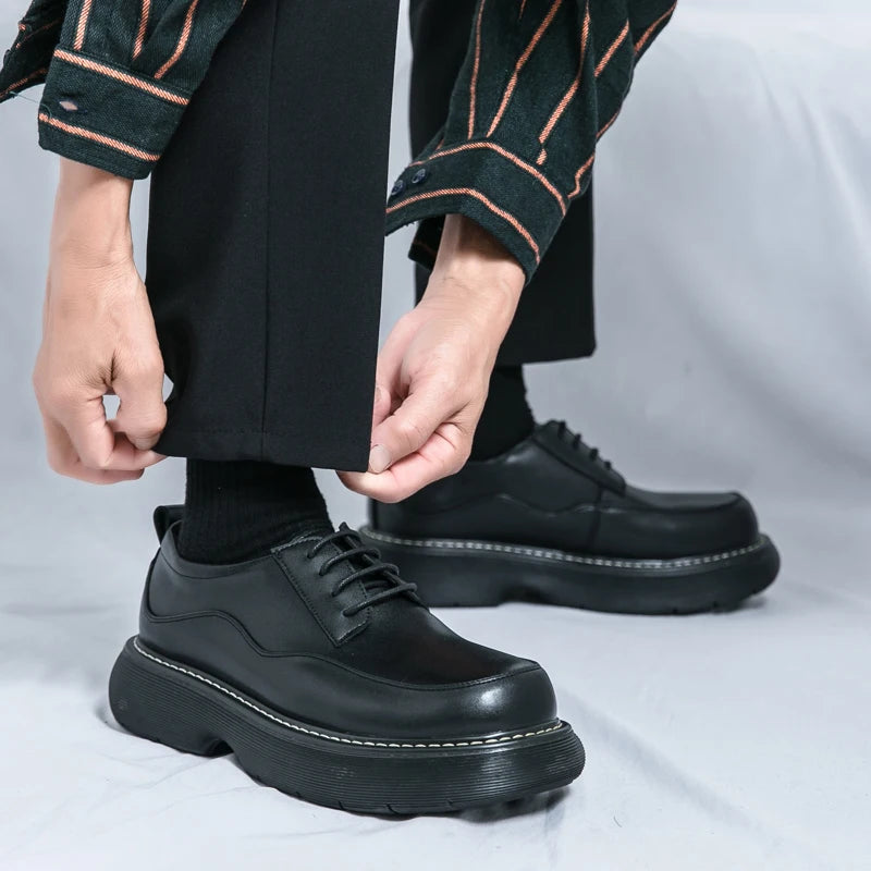 VDR//POMMEL_07 ∆ — Chunky Platform Derby Shoes-VOIDWEAR™
