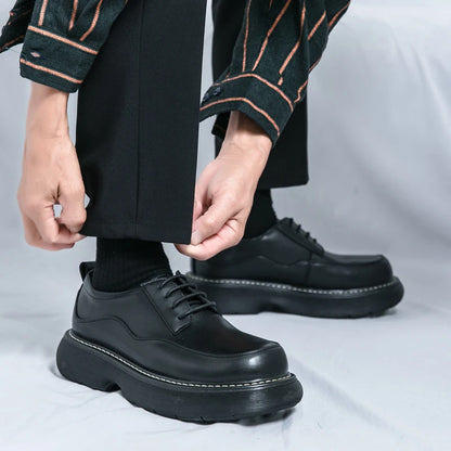 VDR//POMMEL_07 ∆ — Chunky Platform Derby Shoes-VOIDWEAR™