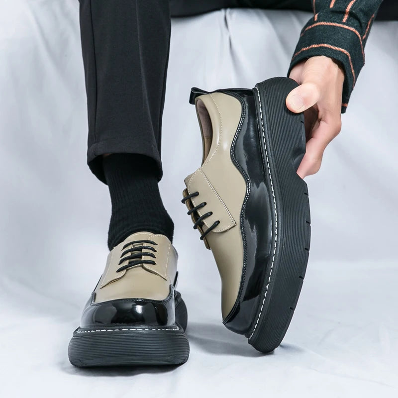 VDR//POMMEL_07 ∆ — Chunky Platform Derby Shoes-VOIDWEAR™