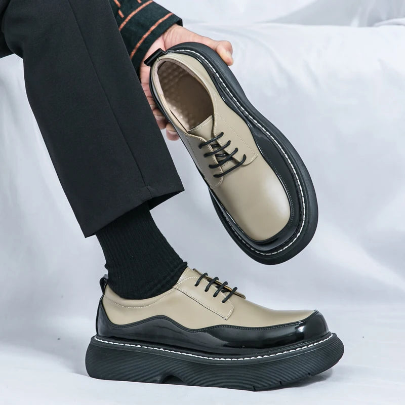 VDR//POMMEL_07 ∆ — Chunky Platform Derby Shoes-VOIDWEAR™
