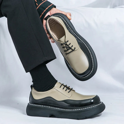 VDR//POMMEL_07 ∆ — Chunky Platform Derby Shoes-VOIDWEAR™