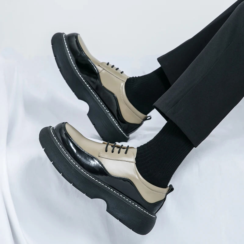 VDR//POMMEL_07 ∆ — Chunky Platform Derby Shoes-VOIDWEAR™