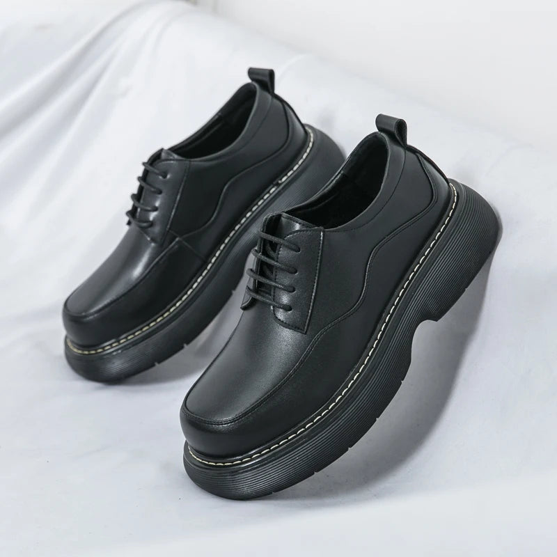 VDR//POMMEL_07 ∆ — Chunky Platform Derby Shoes-VOIDWEAR™