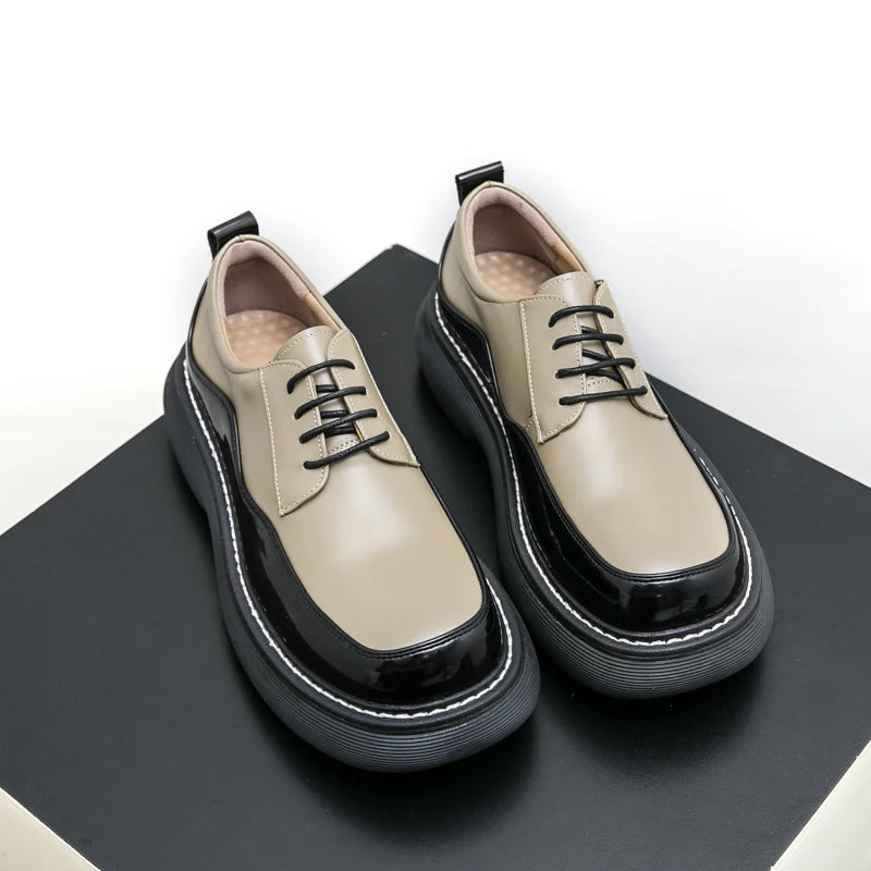 VDR//POMMEL_07 ∆ — Chunky Platform Derby Shoes-VOIDWEAR™