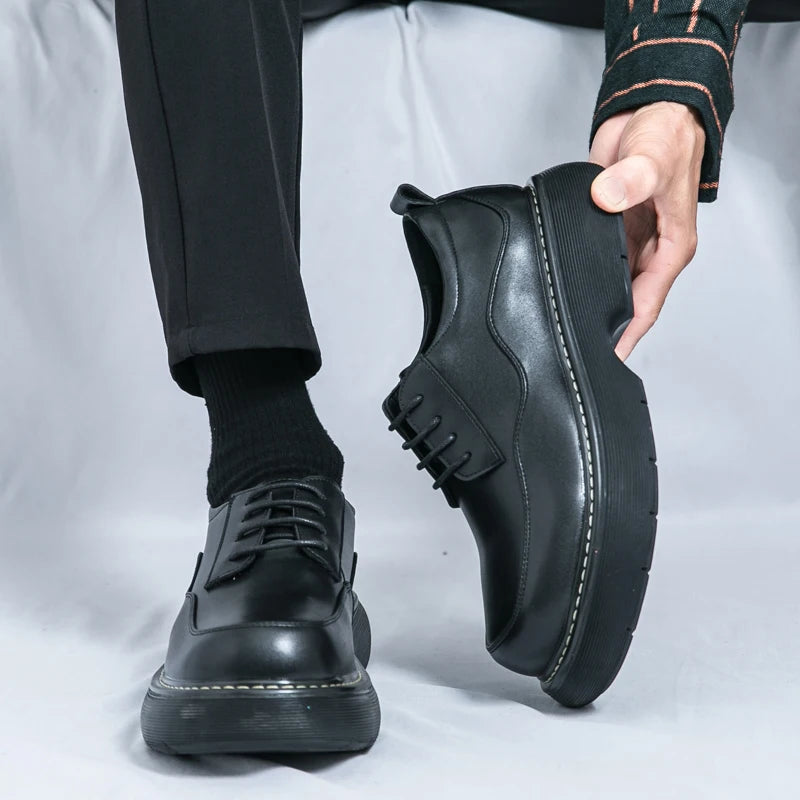 VDR//POMMEL_07 ∆ — Chunky Platform Derby Shoes-VOIDWEAR™
