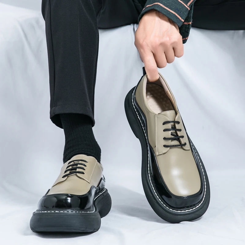 VDR//POMMEL_07 ∆ — Chunky Platform Derby Shoes-VOIDWEAR™