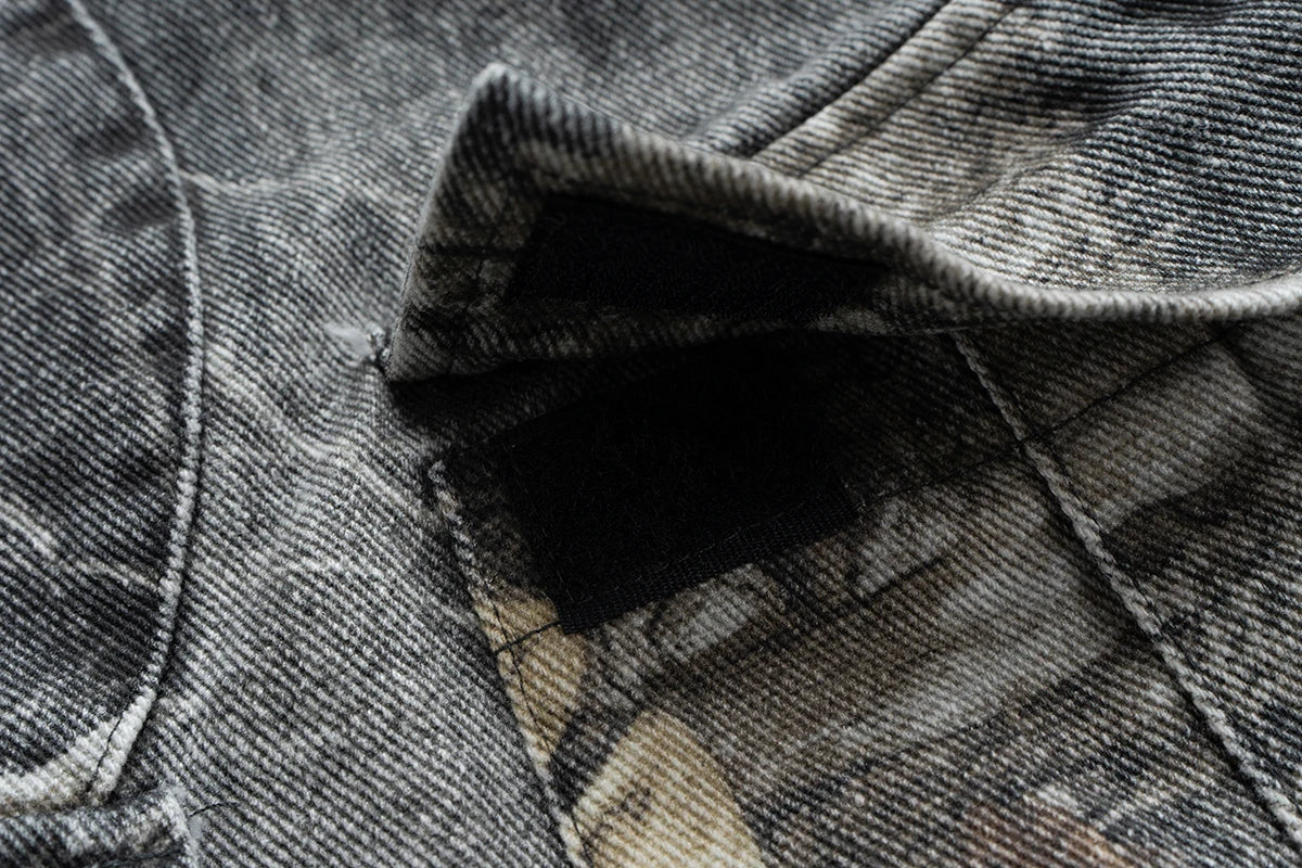 [Product/Model Name] + [Angle/View] + [Visible Aesthetic \& Material Details] + [Fit/Silhouette]