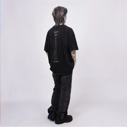 VOIDWEAR VDR_VANISH_05 ripped skeleton tee washed vintage cotton men’s summer streetwear USA