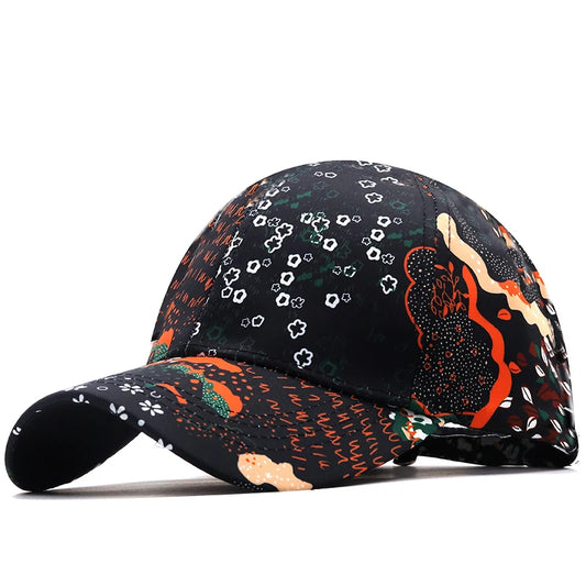 Black washed graffiti snapback cap by VOIDWEAR, featuring ritual-inspired embroidery and adjustable cotton fit, designed for global streetwear style.