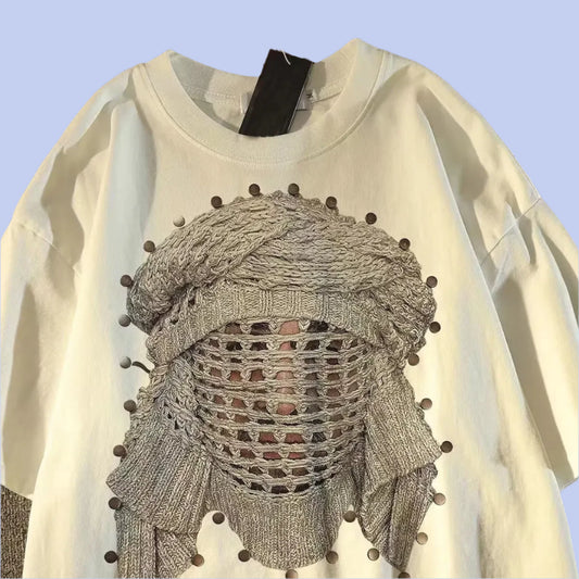 [Product/Model Name] + [Angle/View] + [Visible Aesthetic \& Material Details] + [Fit/Silhouette]