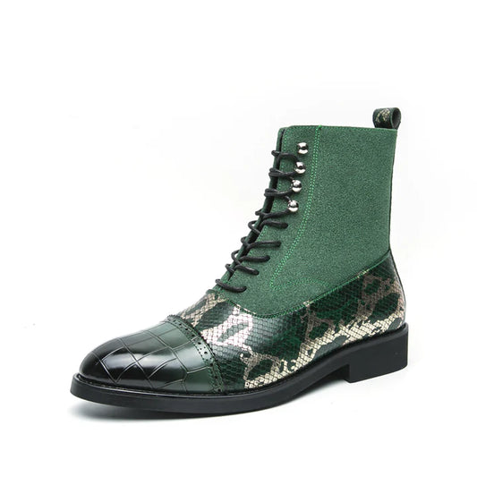 [Product/Model Name] + [Angle/View] + [Visible Aesthetic \& Material Details] + [Fit/Silhouette]